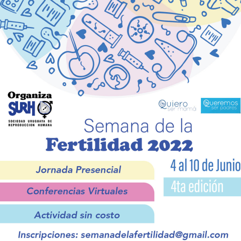 afiche Cuarta edición de la semana de la reproducción y fertilidad en Uruguay