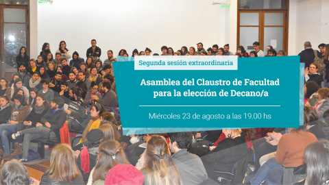 Asamblea del Claustro de Facultad para la elección de Decano/a