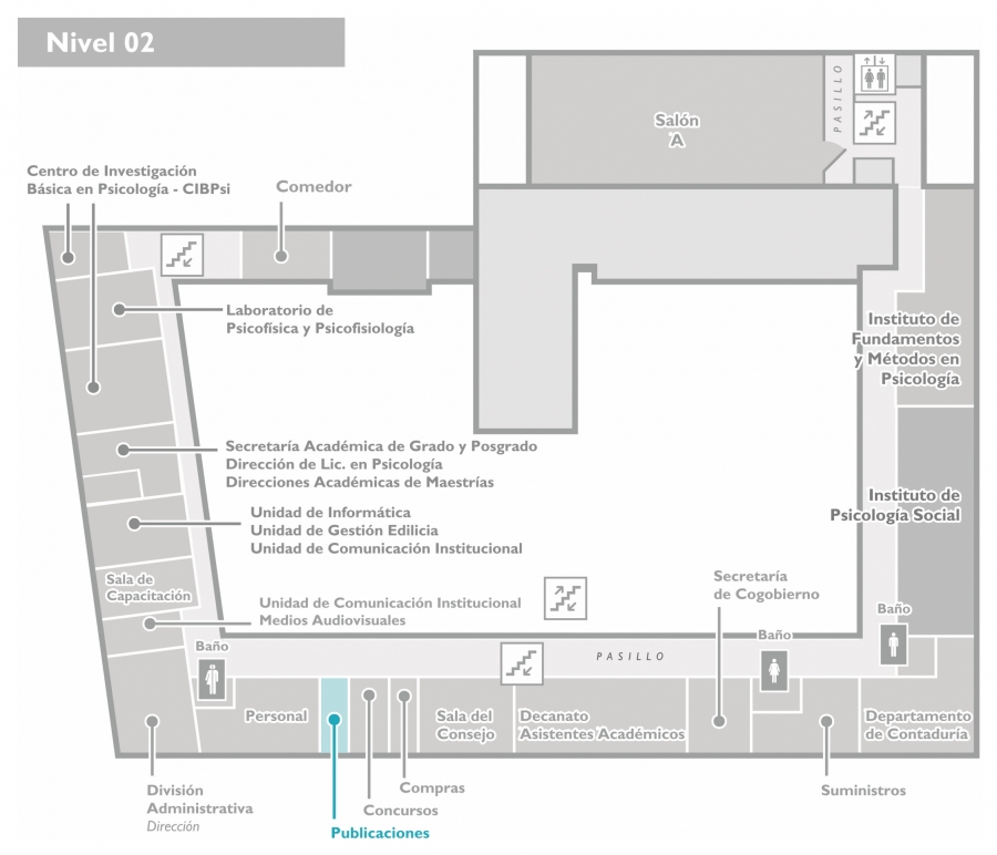 Plano de ubicación - 2do nivel - edificio central