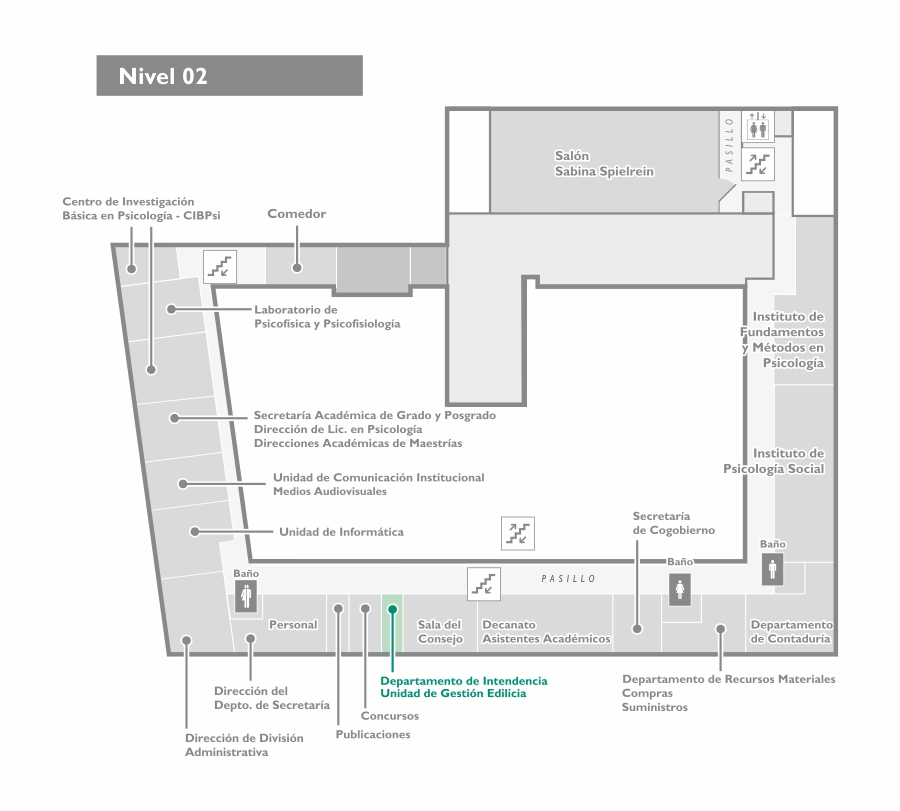 Plano de ubicación - 1er nivel - edificio central