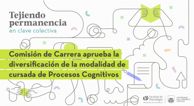 Comisión de Carrera aprueba la diversificación de la modalidad de cursada de Procesos Cognitivos