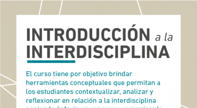 Afiche de difusión del curso Introducción a la Interdisciplina 2026