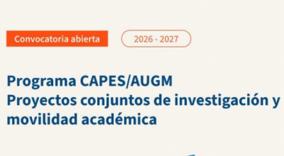 Convocatoria: Programa CAPES/AUGM – Proyectos conjuntos de investigación