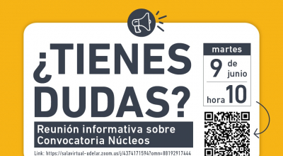 imagen de difusión de la reunión informativa sobre la convocatoria
