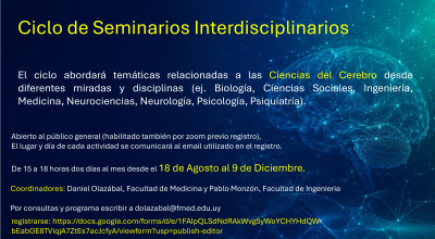 afiche de difusión del Ciclo de Seminarios