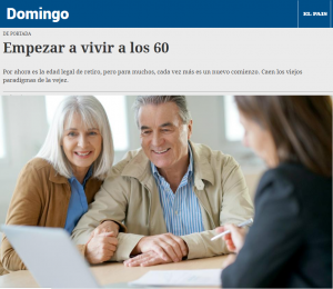 Empezar a vivir a los 60. Foto ilustrativa de El País