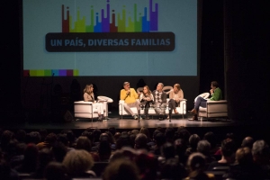 Conversatorio Familia y Salud, durante el Lanzamiento del Mes de la Diversidad, en la Sala Zitarrosa, el 3 de setiembre. (Foto: Mariana Greif)