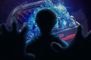 Jugador adolescente tentado por los diamantes de Free Fire. Composición de James Battershil.