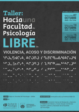 Hacia una Facultad de Psicología libre de violencia, acoso y discriminación
