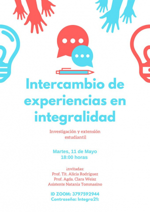 Intercambio de experiencias en Integralidad. Investigación y extensión estudiantil