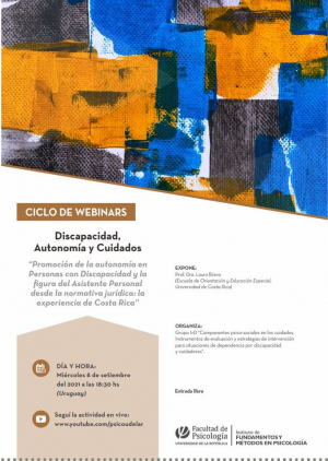 "Promoción de la autonomía en Personas con Discapacidad y la figura del Asistente Personal desde la normativa jurídica: la experiencia de Costa Rica"