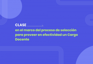 Convocatoria a presenciar clase
