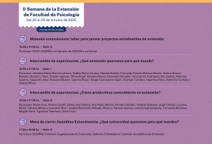 II Semana de la Extensión de la Facultad de Psicología 2025