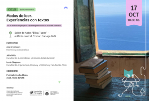 5to. encuentro del ciclo “Modos de leer. Experiencias con textos”