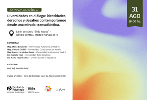 afiche de difusión de la actividad