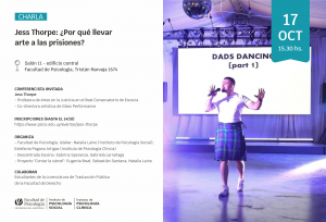 afiche de difusión de la actividad