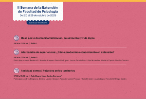 II Semana de la Extensión de la Facultad de Psicología 2025
