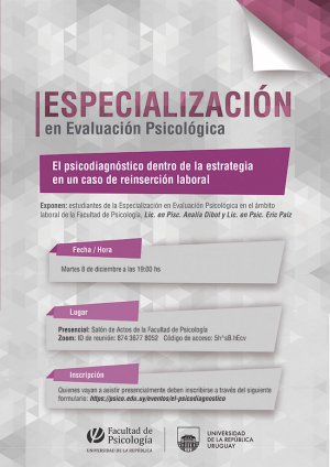  El Psicodiagnóstico dentro de la estrategia en un caso de reinserción laboral