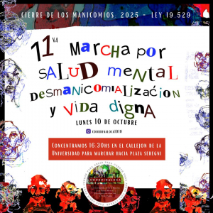 11º Marcha por Salud Mental, Desmanicomialización y Vida Digna
