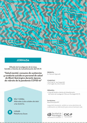 Salud mental, consumo de sustancias y conducta suicida en personal de salud de Block Quirúrgico durante épocas de rebrote de la pandemia COVID-19