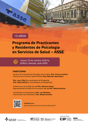 15 años del Programa de Practicantes y Residentes de Psicología en Servicios de Salud – ASSE