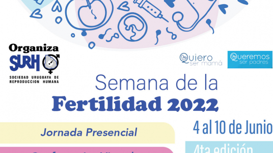 afiche Cuarta edición de la semana de la reproducción y fertilidad en Uruguay