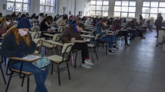 fotografía del Primer examen en modalidad presencial del período julio 2020