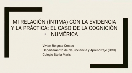 Mi relación (íntima) con la evidencia y la práctica: el caso de la cognición numérica