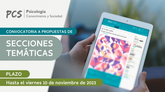 Psicología, Conocimiento y Sociedad convoca a propuestas de Secciones Temáticas para 2024