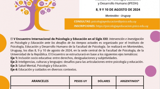 Quinta circular del V Encuentro de Psicología y Educación en el siglo XXI 