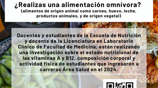 Imagen de difusión de la Convocatoria para participar de estudio en Nutrición 