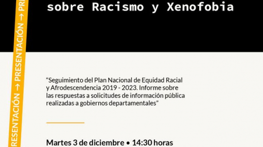 Presentación del informe “Seguimiento del Plan Nacional de Equidad Racial y Afrodescendencia 2019 - 2023. Informe sobre las respuestas a solicitudes de información pública realizadas a gobiernos departamentales”