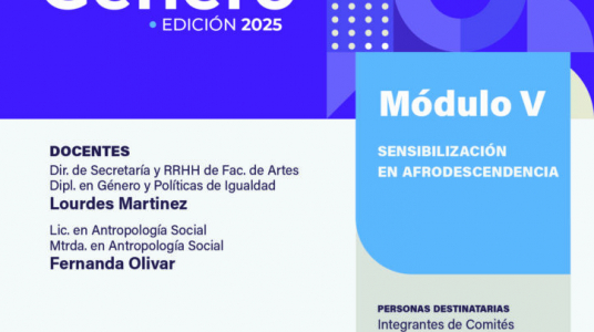 Curso modular CAEG: Módulo V – Sensibilización en afrodescendencia