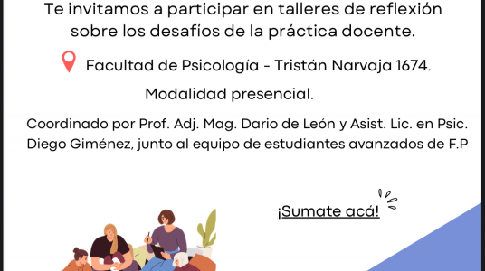 Ciclo de talleres “Del desgaste al bienestar docente” 