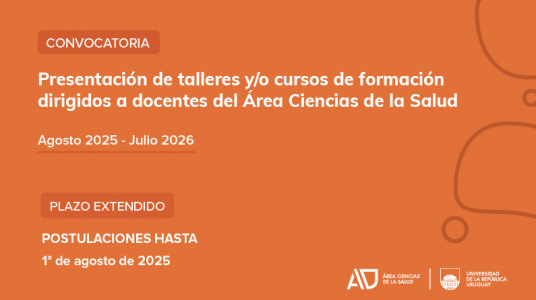 PLAZO EXTENDIDO para el envío de propuestas a través del formulario: 1 de agosto de 2025 a las 23.59 hs