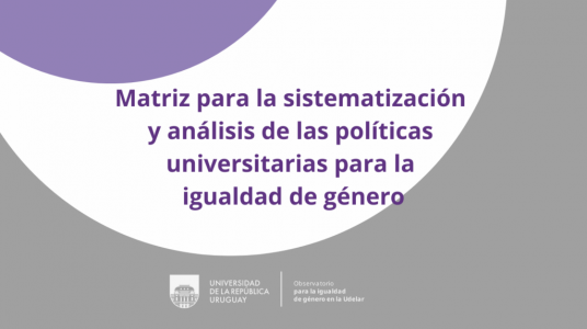 Observatorio para la igualdad de género: Documento de trabajo n°2