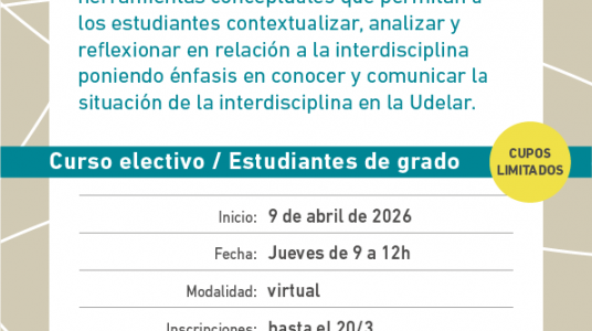 Afiche de difusión del curso Introducción a la Interdisciplina 2026