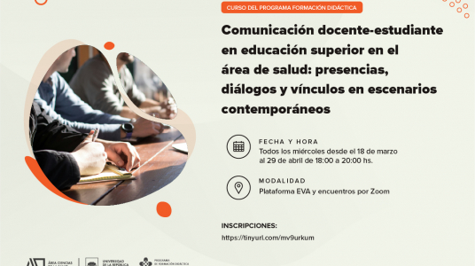 Nuevo curso del Programa de Formación Didáctica para docentes del Área Ciencias de la Salud