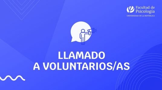 imagen de difusión del llamado a voluntarios/as
