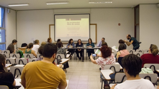 Lanzamiento de campaña Udelar libre de acoso 15/11/2018. Foto: Richard Paiva-UCUR.