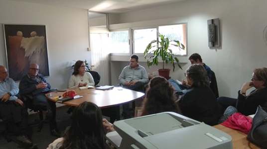 Visita de la decana de Facultad de Psicología en Sede Salto