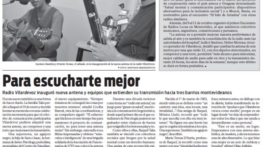 Fotografía de la nota publicada