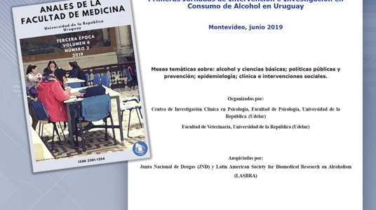 Publicación de presentaciones de las Jornadas de Investigación e Intervención sobre consumo de Alcohol en Uruguay