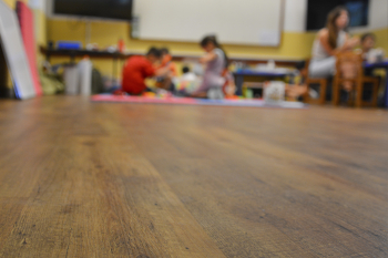 Reformas para recibir a niñas y niños en el Espacio de Cuidado y Recreación