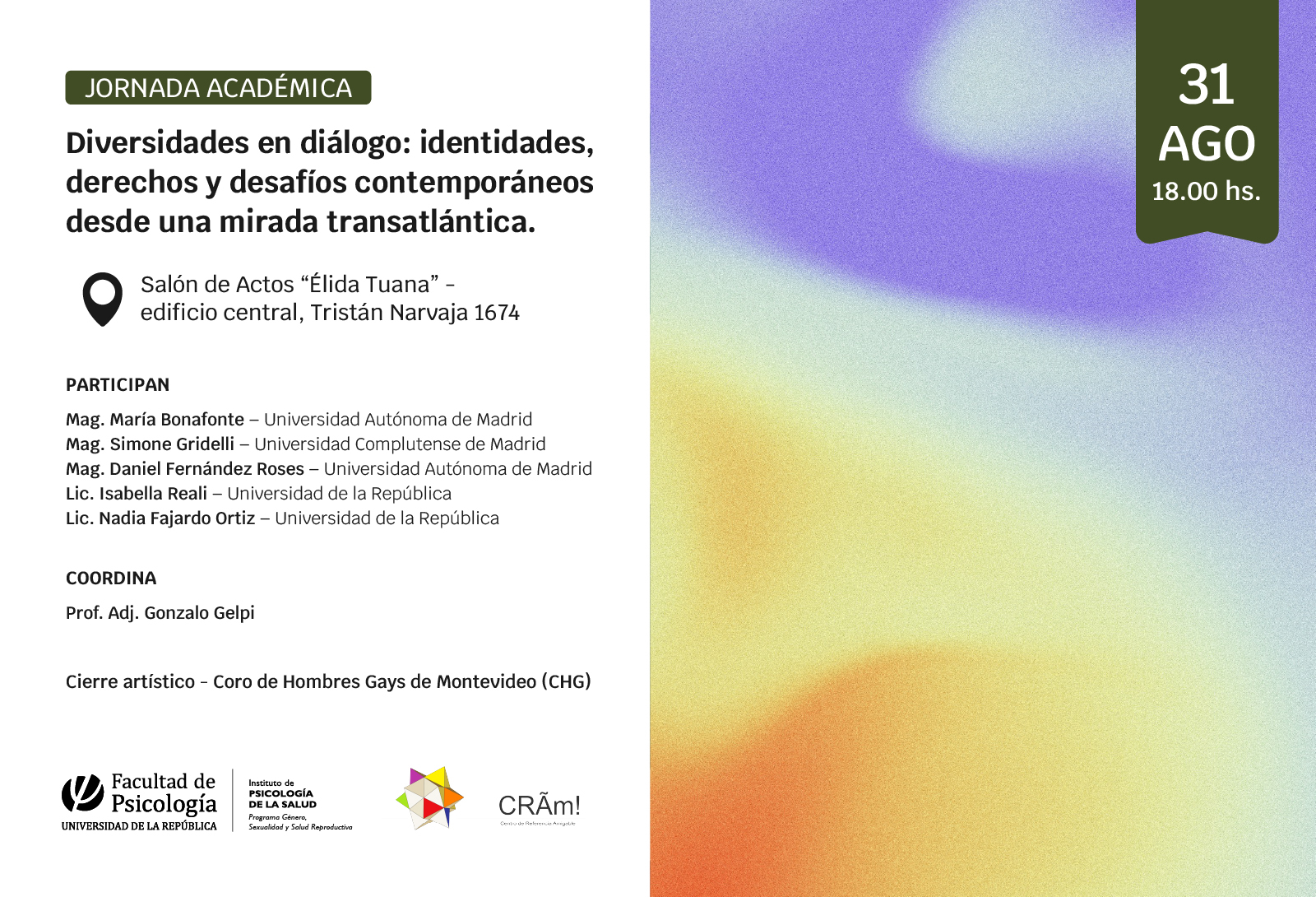 afiche de difusión de la actividad