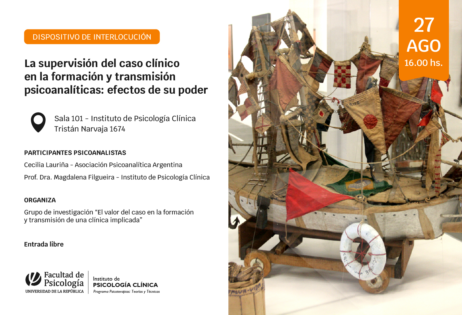 afiche de difusión de la actividad