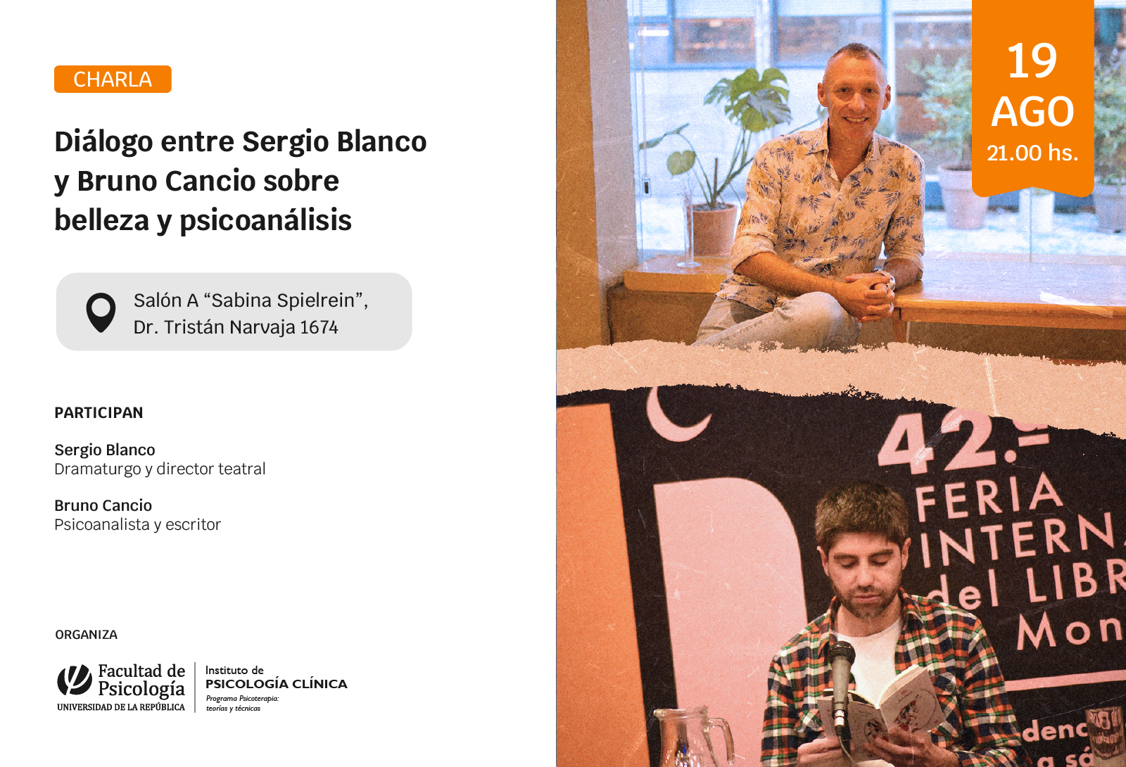 afiche de difusión de la actividad