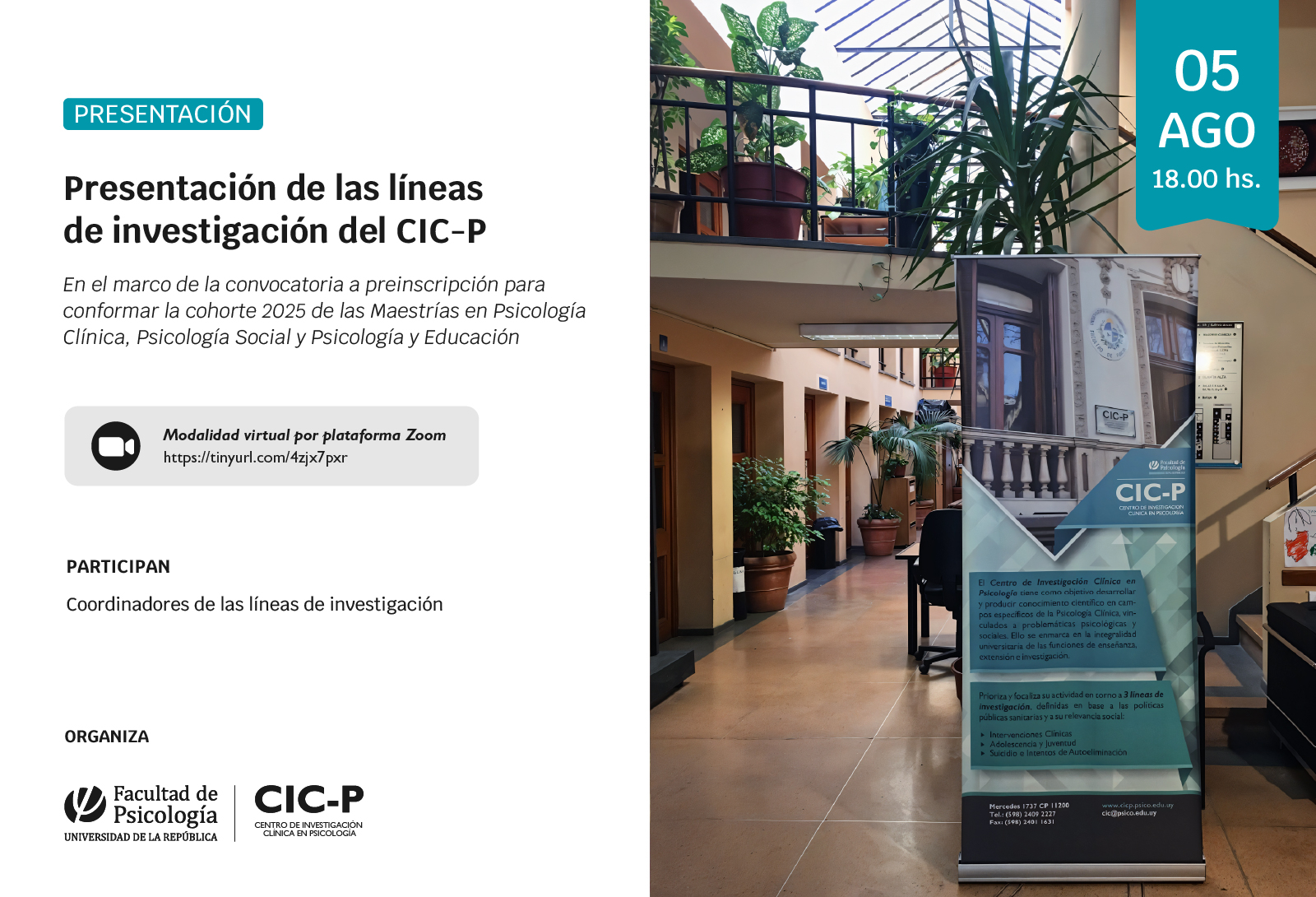 afiche de la actividad