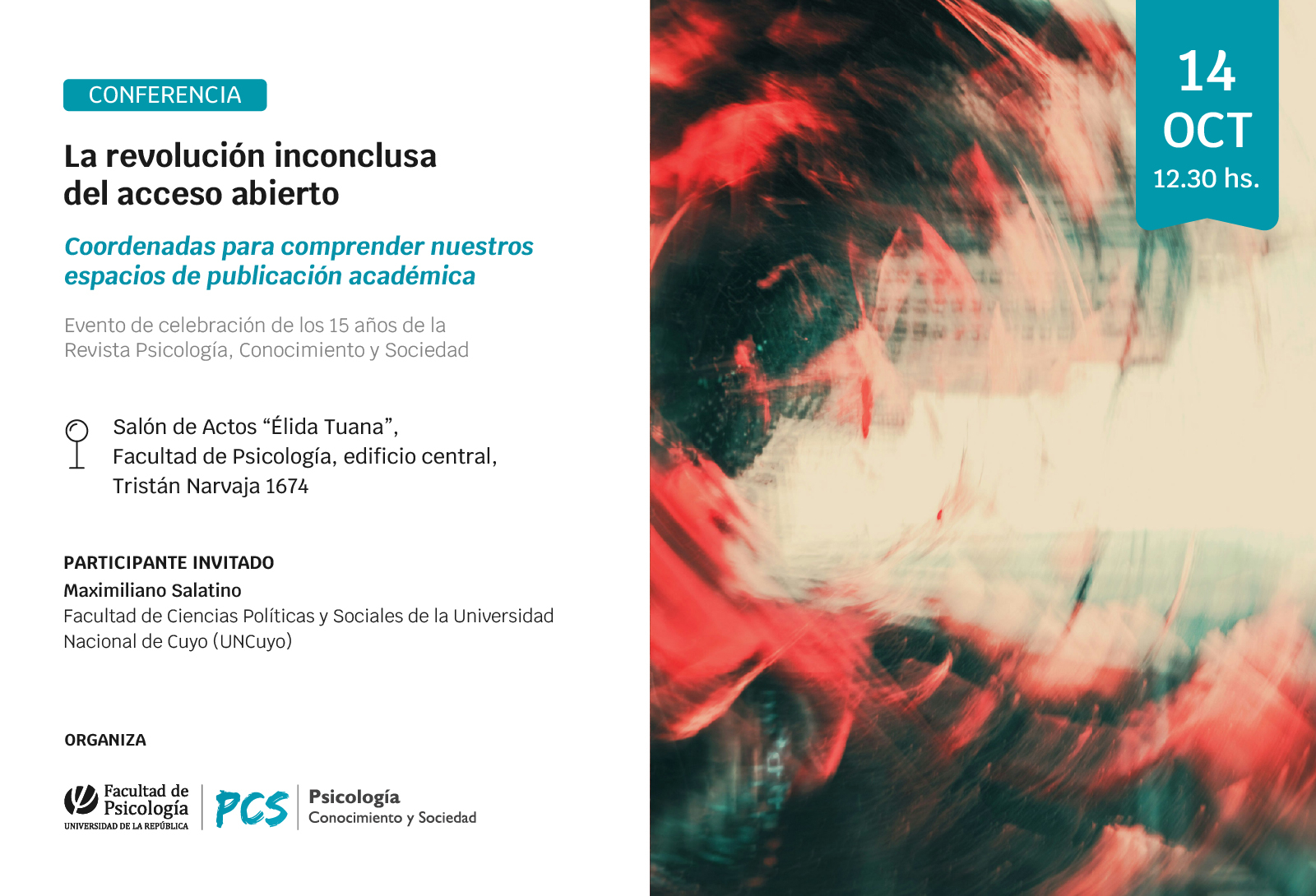 afiche de difusión de la conferencia