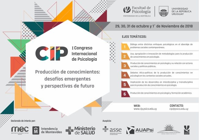 Afiche 1º Congreso Internacional de Psicología